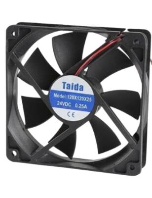 120X120X25 / 38 12 VDC Kare Fan - 1