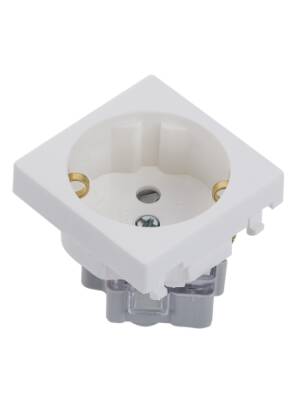 45x45 mm ŞEBEKE PRİZ (BEYAZ) - 1