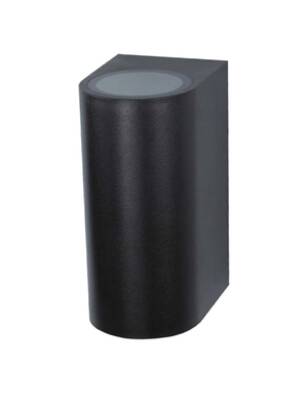 ACK AH07-02151 2x50W GU10 Siyah Çift Taraflı Bahçe Duvar Apliği - 1