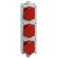 DUVAR PRİZİ (5X32A IP44)X3 - TP