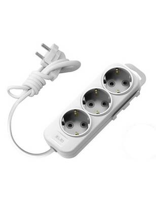 Elbi 527-010203-311 3'lü Çocuk Korumalı TGP 3 Metre Topraklı Grup Priz - 1