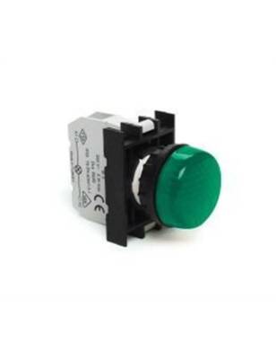 Emas B030XY B Serisi Plastik Ba9S Duylu Yeşil 22 mm Sinyal - 1