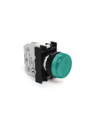 Emas B0Y0XY B Serisi Plastik LED'li 100-230V AC Yeşil 22 mm Sinyal - EMAS