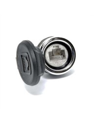 EMAS BRJ45 B Serisi 22 mm RJ45 Dişi-Dişi Panel Tipi Ethernet Soketi - EMAS