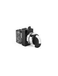 Emas CM101S30 CM Serisi Metal 2NO (II-0-I) 60° Seçici Kalıcı 22 mm Buton - 1