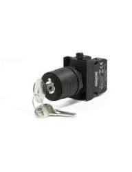 Emas CP101AA32 CP Serisi Plastik 2NO (II-0-I) 60° Anahtarlı Çift Dönüşlü 0 Pozisyonunda Anahtarı Çıkan 22 mm Buton - EMAS