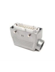 Emas EBM16FU10 Metal 16 Kontak Uzatma Tipi Fiş 16A Yandan Girişli - EMAS