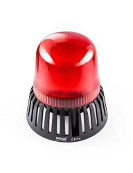 Emas IT120R024Z IT Serisi Kırmızı 24V AC/DC Buzzerlı LED Tepe Lambası 120mm - EMAS