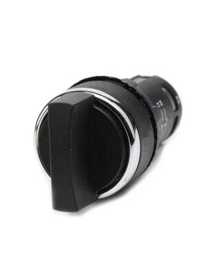 Emas MB101S32 MB Serisi Plastik 2NO (II-0-I) 60° Seçici Çift Dönüşlü 22 mm Buton - 1