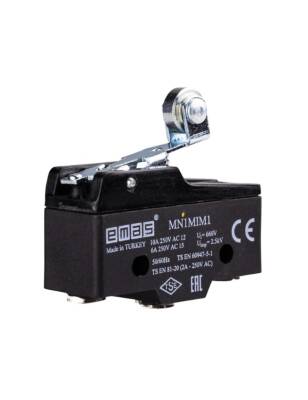 Emas MN1MIM1 Metal Kısa Kollu Makaralı 1CO MN1 Serisi Plastik Mini Switch - 1