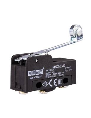 Emas MN2MIM2 Metal Uzun Kollu Makaralı 1CO MN2 Serisi Plastik Mini Switch - 1