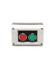 Emas PK2 PK Serisi Plastik 2 Gözlü DK + DY + 2*KB14K Gri-Siyah Kumanda Kutusu - EMAS