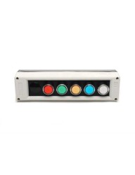 Emas PK5 PK Serisi Plastik 5 Gözlü DK + DY + DS + DM +DB + 5*KB14K + TIPASOM Gri-Siyah Kumanda Kutusu - EMAS