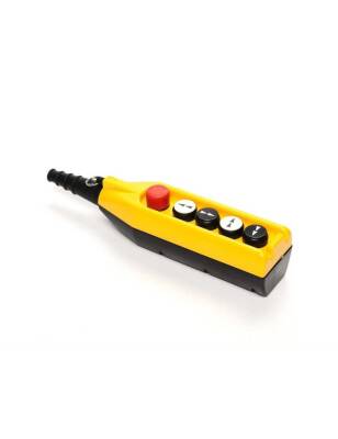 Emas PV5E30B44 PV Serisi 5li Çift Hızlı 1NC Acil Stoplu Vinç Kumanda Kutusu - 1