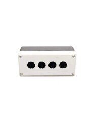 Emas PY4BOS PY Serisi Plasitk 4 Gözlü BOŞ Gri-Siyah Kumanda Kutusu - EMAS