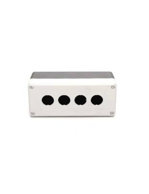 Emas PY4BOS PY Serisi Plasitk 4 Gözlü BOŞ Gri-Siyah Kumanda Kutusu - 1