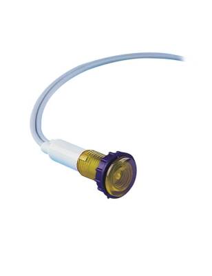 Emas S100LS2 S Serisi Plastik LED'li 24V AC/DC Sarı 10 mm Sinyal - 1