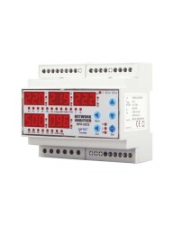 Entes M0078 MPR-53S-DIN Şebeke Analizörü 110-230VAC 2 Dijital Giriş Pals Çıkış RS-485 DIN6 - ENTES
