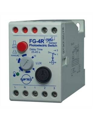Entes M0095 FG-4R Sigorta Korumalı Fotosel Röle 1-10 Lüx Ayarlı 190-255VAC - 1