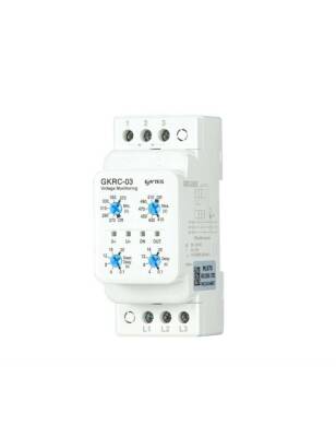 Entes M1670 GKRC-03 Trifaze Gerilim Koruma Rölesi 400VAC DIN II Ayarlanabilir Aşırı/Düşük Gerilim Algılamalı - 1