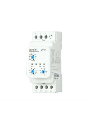 Entes M1994 DGRC-01 Trifaze Gerilim Koruma Rölesi 230VAC DIN II Ayarlanabilir Düşük Gerilim Algılamalı - 1