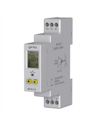 Entes M4083 MCB-25 LCD Çok Fonksiyonlu 24-240VAC/DC DIN I Zaman Rölesi Çekme-Bırakma Gecikmeli - ENTES