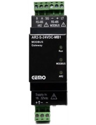 Gemo AR2-S-24VDC-MB1 Modbus Ağ Bağlantısı Cihazı (AR2-A-14D, AR2-A-12D2A ve AR2-P Serisi İçin) - GEMO