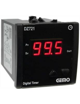 Gemo DZ721-230VAC Temel Fonksiyonlu Zaman Rölesi - 1
