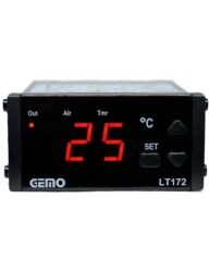Gemo LT172-230VAC-R ON/OFF Sıcaklık Kontrol Cihazı + GM-NTC-105C Sıcaklık Algılayıcısı - GEMO