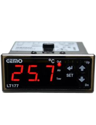 Gemo LT177-230VAC-R Isıtma/Soğutma Fonksiyonlu ON/OFF Sıcaklık Kontrol Cihazı + GM-NTC-105C Prob - 1