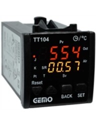 Gemo TT104-230VAC-S-S Dahili Zaman Röleli "Auto-tune PID" Sıcaklık Kontrol Cihazı - GEMO