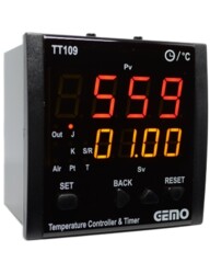Gemo TT109-230VAC-R Dahili Zaman Röleli "Auto-tune PID" Sıcaklık Kontrol Cihazı - GEMO