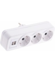 GOLYAT 2 USB Lİ 3LÜ GOLYAT FİŞ PRİZ F08 - FAR