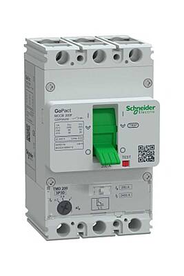 Schneider Electric GoPact G20F3A200 200A 3 Kutuplu Termik Manyetik Kompakt Şalter (MCCB) 36kA Ayar Sahalı - 1
