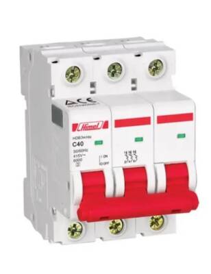 HİMEL 3 Kutup 6kA C Tipi 32A Otomatik Sigorta - 1