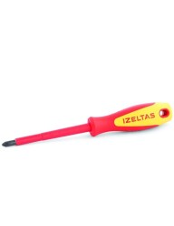 İzeltas 4145186100 6X100 Elektrikçi İzoleli Yıldız Tornavida 1000 V - İZELTAŞ