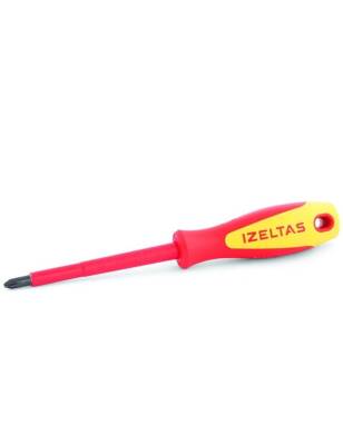 İzeltas 4145186100 6X100 Elektrikçi İzoleli Yıldız Tornavida 1000 V - 1