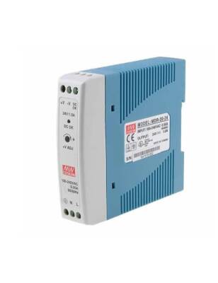 Mean Well MDR-020-24 24VDC 1.0A Ray Montaj Güç Kaynağı - 1