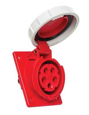 Mete Enerji 406511V 5X16A IP67 Makine Prizi Eğik Gövdeli Vidalı Bağlantı 380-415 V - 1