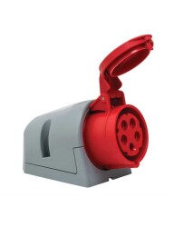 Mete Enerji 406607V 5X16A IP44 Duvar Prizi Eğik Gövdeli Vidalı Bağlantı 380-415 V - METE