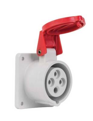 Mete Enerji T13693V 4X16A IP44 Makine Prizi Düz Vidalı Bağlantı 380-415 V - 1