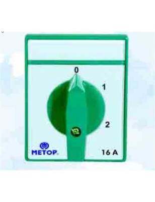 METOP MT032 10A 1 FAZLI 2 KADEMELİ SEÇİCİ (TOPLAMALI ŞALTER) - 1