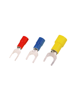 Molwex 002 001 0.5-1.5mm2 Çatal Uçlu Kırmızı Kablo Pabucu - 1