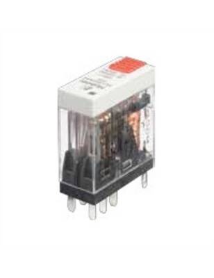 Molwex 060 090 MLX-S212DC 2CO 5A 12VDC LED Test Butonlu Slim Röle - 1