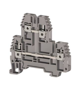 Molwex 150 090 4mm2 Vidalı Çift Katlı 2 Giriş-2 Çıkış Klemens - 1