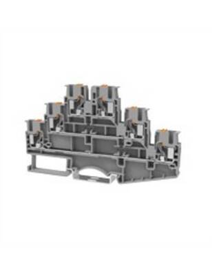 Molwex 160 200 2.5mm2 Üç Katlı Yaylı Gri Klemens - 1
