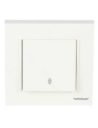 Netelsan M.U.Anh.40200 Byobu Işıklı Vavien Mekanik Buton Beyaz Çerçevesiz - NETELSAN