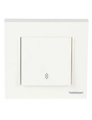 Netelsan M.U.Anh.40200 Byobu Işıklı Vavien Mekanik Buton Beyaz Çerçevesiz - 1
