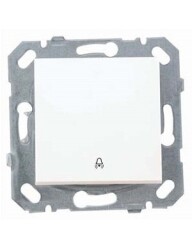 Netelsan M.U.Anh.60400 Byobu Işıklı Kapı Otomatiği Mekanik Buton Beyaz Çerçevesiz - NETELSAN