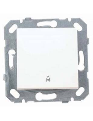 Netelsan M.U.Anh.60400 Byobu Işıklı Kapı Otomatiği Mekanik Buton Beyaz Çerçevesiz - 1